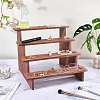 4-Tier Wood Action Figure Storage Display Risers ODIS-WH0038-306B-4