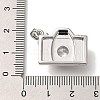 Rack Plating Brass Micro Pave Cubic Zirconia Pendants KK-I720-21P-3