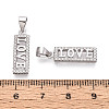 925 Sterling Silver Micro Pave Clear Cubic Zirconia Heart Hamsa Hand Pendants STER-N016-101P-3