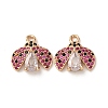 Brass Micro Pave Cubic Zirconia Pendants ZIRC-L105-08G-1