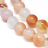 Natural Agate Beads Strands G-D0005-19-6mm-3