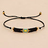 Glass Seed Bead Link Bracelets ZX2493-2-1