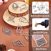14Pcs 7 Style Stainless Steel Pendants STAS-PJ0001-46-4