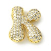 Rack Plating Brass Cubic Zirconia Pendants KK-S378-02G-K-1
