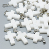 Natural White Jade Pendants G-T080-23-1