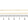 Brass Rolo Chains Necklaces for Women NJEW-D302-43G-5