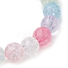 Kids Round Acrylic Beaded Stretch Bracelets BJEW-JB11558-05-4