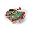 Christmas Theme Glitter Felt Fabric Alligator Hair Clip PHAR-U002-01D-3