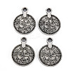 Tibetan Style Alloy Pendants TIBEP-Q089-015-RS-3