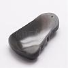 Natural Ice Rainbow Obsidian Carven Pendants G-A169-053-3
