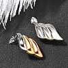 304 Stainless Steel Two Tone Stud Earrings EJEW-F355-04M-04-5