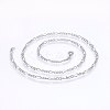 304 Stainless Steel Figaro Chain Necklaces NJEW-F227-03-01-1