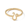 Real 18K Gold Plated 304 Stainless Steel Adjustable Finger Ring RJEW-L115-01G-08-2