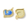 Brass Micro Pave Cubic Zirconia Pendants KK-A197-25G-2