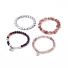 4Pcs Natural & Synthetic Gemstone Stretch Bracelet Sets BJEW-JB08946-5