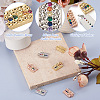  Jewelry 6Pcs 3 Colors Brass Micro Pave Colorful Cubic Zirconia Pendants KK-PJ0001-21-4