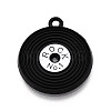 Spray Painted Alloy Enamel Pendants ENAM-T024-31-1