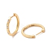 Clear Cubic Zirconia Hinged Hoop Earrings EJEW-G315-01G-2