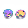 Ion Plating(IP) 201 Stainless Steel Charms X-STAS-S119-136-3
