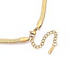 4MM 304 Stainless Steel Herringbone Chains Necklaces NJEW-N058-02G-3