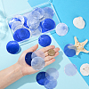 48Pcs 3 Colors Natural Capiz Shell Connector Charms BSHE-SC0001-27-4