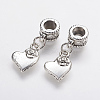 15Pcs Tibetan Style Alloy European Dangle Charms MPDL-ZF0001-09-1