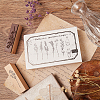 Gorgecraft Plants and Flowers Style Wooden Rubber Stamps DIY-GF0001-30-3