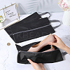 4Pcs Rectangle Polyester Fabric Waterproof Shoes Storage Zipper Bags with Imitation Leather Handle ABAG-GF0001-31-3