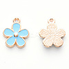 Alloy Enamel Charms ENAM-R059-02-M-RS-3