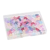 120Pcs 15 Colors Transparent Spray Paint Glass Beads GLAA-FS0002-12B-6