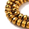 Electroplate Non-magnetic Synthetic Hematite Beads Strands G-J160-E-02-4