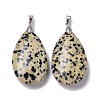 Natural Dalmatian Jasper Pendants G-D084-01P-B09-2