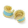 Brass with Enamel Cuff Earrings EJEW-C104-079A-01-2
