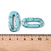 Synthetic Turquoise Oval Pendants G-N342-105H-3