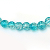 Baking Paint Crackle Glass Beads Strands X-CCG-S001-6mm-06-3