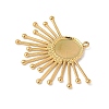 304 Stainless Steel Pendant Cabochon Settings X-STAS-L293-04G-2