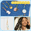 Sakura Flower/Star/Puffed Heart Pendant Stitch Markers HJEW-AB00484-4