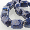 Dyed Natural Lapis Lazuli Bead Strands G-E211-07-1