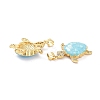 Real 18K Gold Plated Brass Micro Pave Clear Cubic Zirconia Pendants KK-D004-05G-B-3