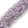 Spray Painted Crackle Glass Beads Strands CCG-Q002-6mm-02-1