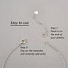 12 Pieces Extension Chain with lobster buckle Sterling Silver Extender Chains Necklace Bracelet Anklet Removable Chain Extenders Charms for DIY Jewelry Making Accessories JX630A-5