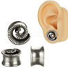 Vortex Brass Alloy Ear Tunnels FS-WGA94B8-05-3