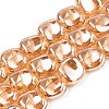 Electroplate Glass Beads Strand EGLA-S188-21-A03-1