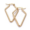 201 Stainless Steel Angular Hoop Earrings LS-EJEW-F205-04G-A-1