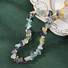 Natural Fluorite Chips Beaded Necklace NJEW-FZ00004-08-1