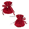 Velvet Jewelry Bags with Drawstring & Plastic Imitation Pearl TP-CJC0001-03A-2