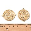 Brass Micro Pave Colorful Cubic Zirconia Hollow Connector Charms KK-K351-58D-G-3