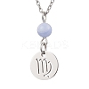 12Pcs 12 Styles 304 Stainless Steel Constellations Pendant Cable Chain Necklaces NJEW-JN05106-4