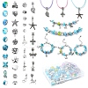 DIY Resin & Alloy & Polymer Clay Rhinestone European Beads Bracelets & Necklace Jewelry Making Kits DIY-YW0009-46-1