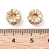 Brass Micro Pave Clear Cubic Zirconia Beads KK-U028-26G-3